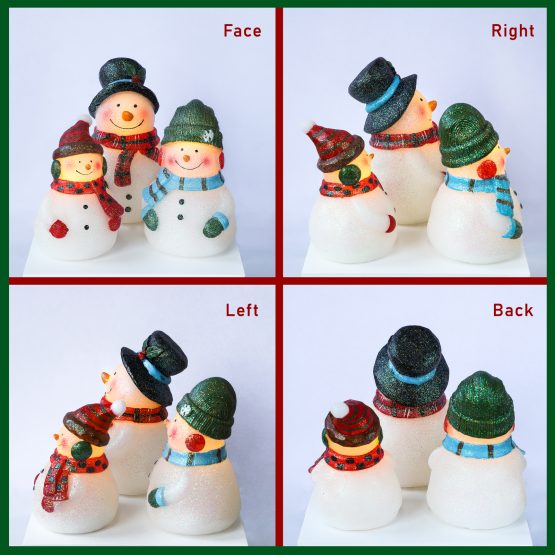 Christmas Snowman Carving Crafts Real Wax LED Candles for Bedroom Party  Holiday Decor, Set of 3 - LED Flame-less Candles, Moving Flame Candles,  Perfect for Your Home Decorations